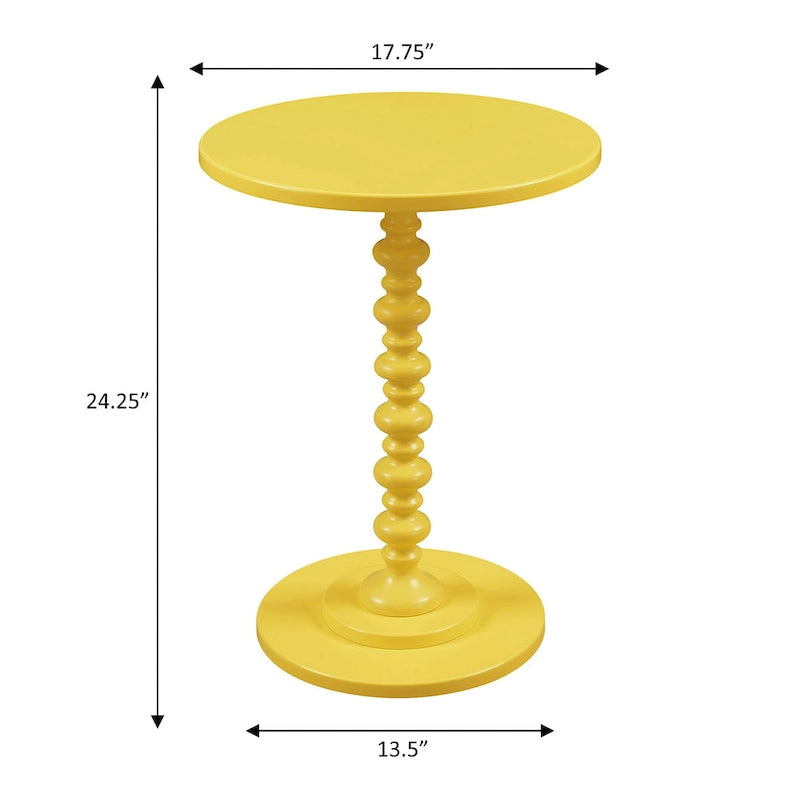 Table d'appoint ronde à pieds fuseaux