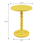 Table d'appoint ronde à pieds fuseaux