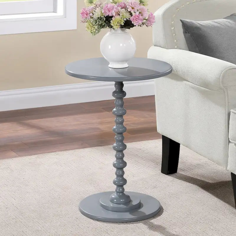 Table d'appoint ronde à pieds fuseaux