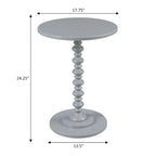 Table d'appoint ronde à pieds fuseaux