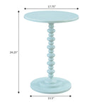 Table d'appoint ronde à pieds fuseaux