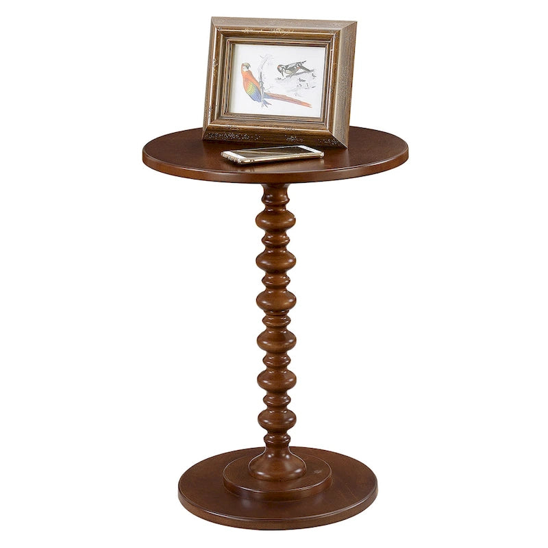 Table d'appoint ronde à pieds fuseaux