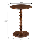 Table d'appoint ronde à pieds fuseaux