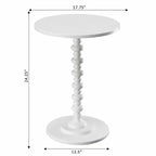 Table d'appoint ronde à pieds fuseaux