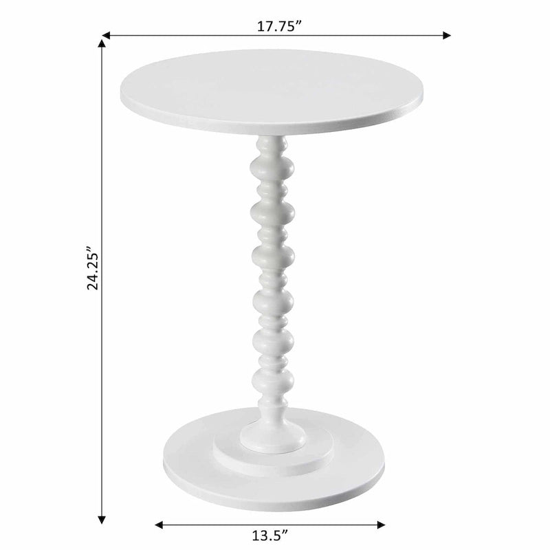 Table d'appoint ronde à pieds fuseaux