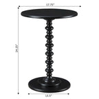 Table d'appoint ronde à pieds fuseaux