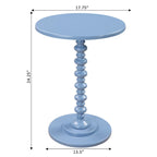 Table d'appoint ronde à pieds fuseaux