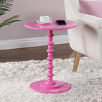 Table d'appoint ronde à pieds fuseaux