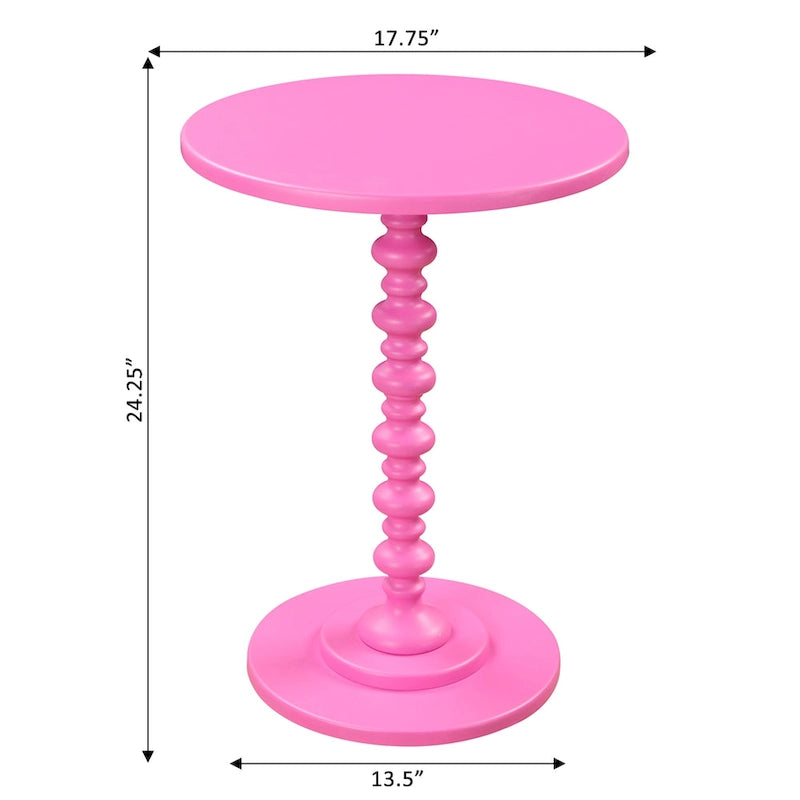 Table d'appoint ronde à pieds fuseaux
