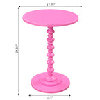 Table d'appoint ronde à pieds fuseaux