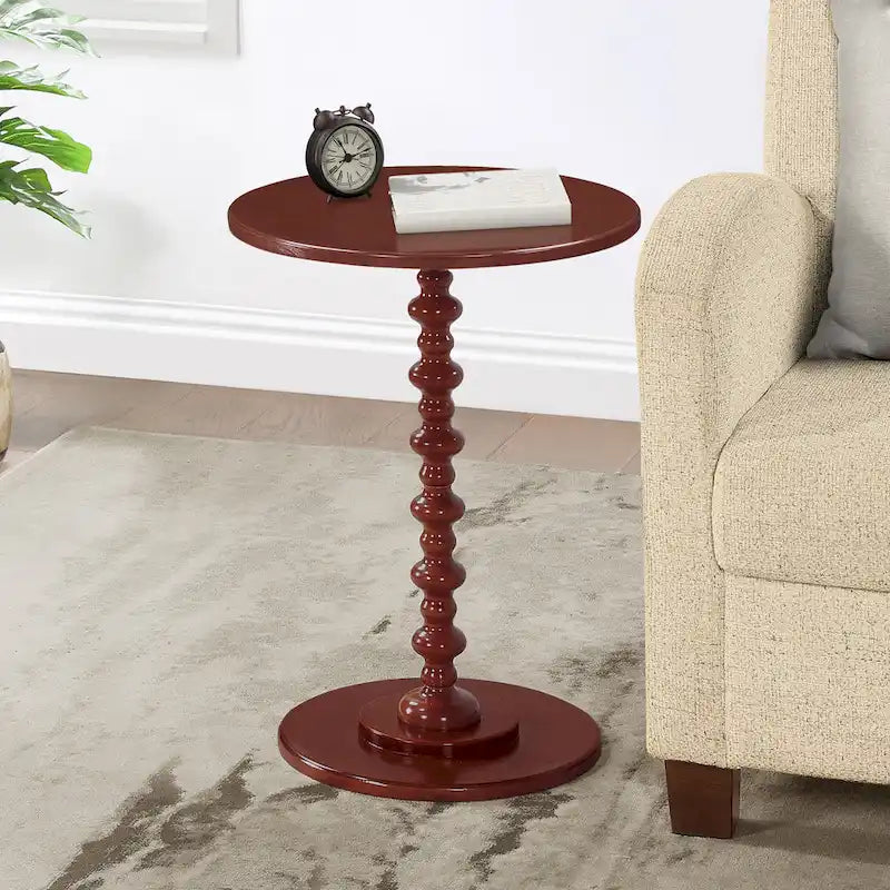 Table d'appoint ronde à pieds fuseaux