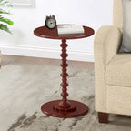 Table d'appoint ronde à pieds fuseaux