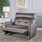 Causeuse inclinable 2 places en microfibre