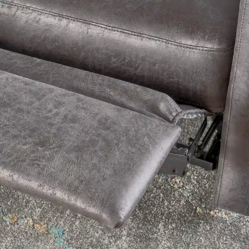 Causeuse inclinable 2 places en microfibre