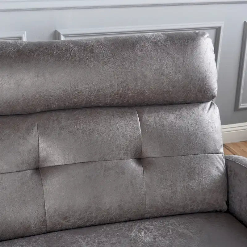Causeuse inclinable 2 places en microfibre