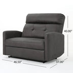 Causeuse inclinable 2 places en microfibre