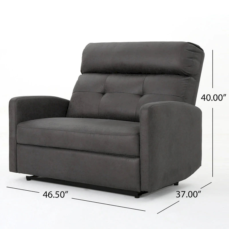 Causeuse inclinable 2 places en microfibre