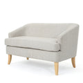 Petite causeuse en tissu de style Mid-Century Modern