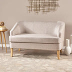 Sheena Mid-century Modern Petite Fabric Loveseat by 