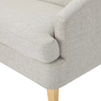 Petite causeuse en tissu de style Mid-Century Modern