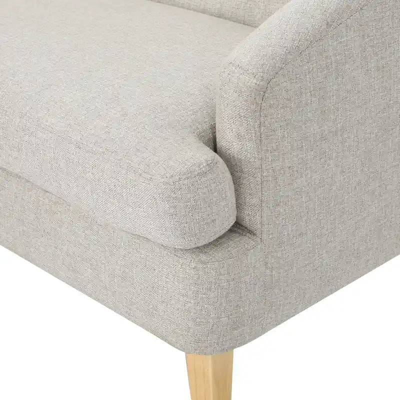 Petite causeuse en tissu de style Mid-Century Modern