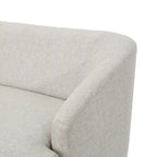 Petite causeuse en tissu de style Mid-Century Modern