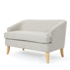 Petite causeuse en tissu de style Mid-Century Modern