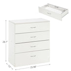 Commode en bois à 4 tiroirs