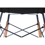 Table à manger ronde moderne de 119 cm pour 4 personnes