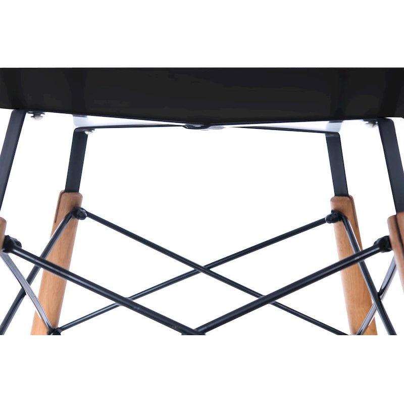 Table à manger ronde moderne de 119 cm pour 4 personnes