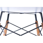 Table à manger ronde moderne de 119 cm pour 4 personnes