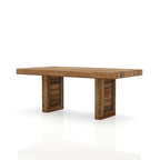 Table à manger rustique en manguier massif de 68 pouces