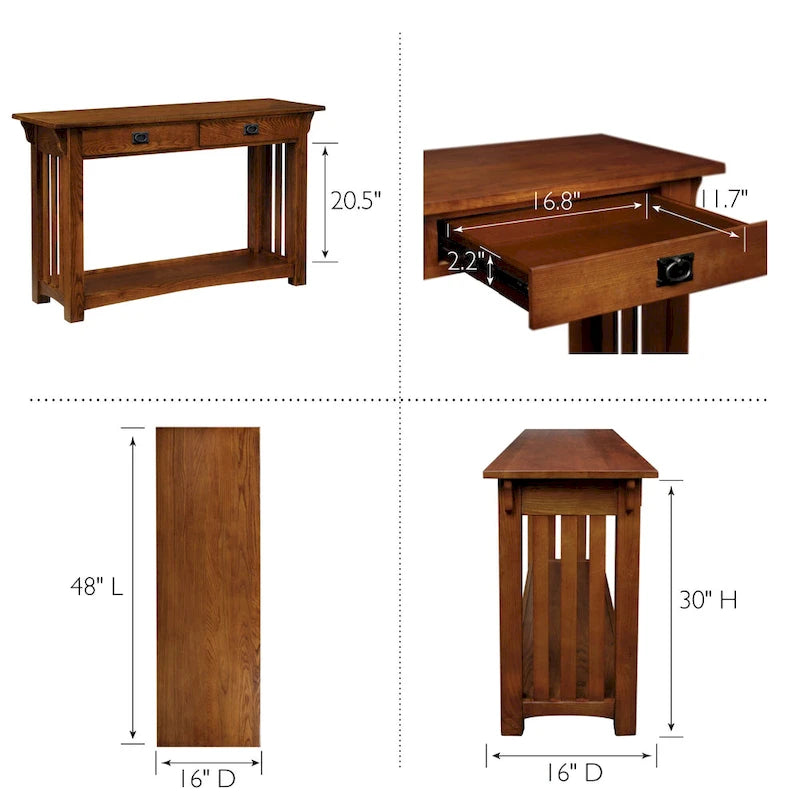 Table console Mission pour l'entrée