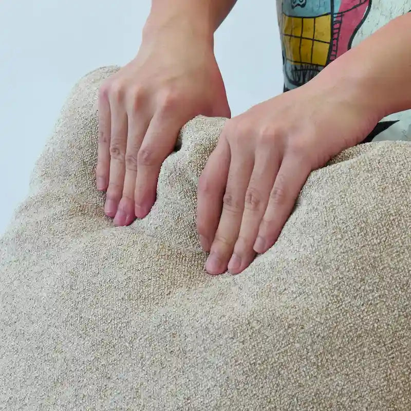 Canapé sectionnel de 80 po en lin avec revêtement en tissu
