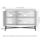 Table de buffet rectangulaire large Brighton 48 - 47,5 de large