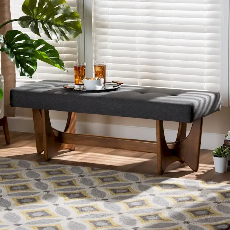  Ullarp Mid-century Modern Upholstered Bench