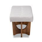 Banc capitonné rembourré de style Mid-Century Modern