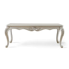 Table basse traditionnelle en bois massif avec pieds sculptés