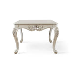 Table basse traditionnelle en bois massif avec pieds sculptés