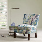 Fauteuil d'appoint sans accoudoirs motif artistique
