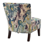 Fauteuil d'appoint sans accoudoirs motif artistique