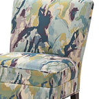 Fauteuil d'appoint sans accoudoirs motif artistique