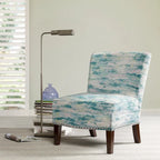 Fauteuil d'appoint sans accoudoirs motif artistique