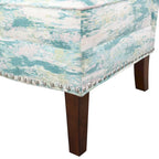 Fauteuil d'appoint sans accoudoirs motif artistique