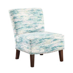 Fauteuil d'appoint sans accoudoirs motif artistique