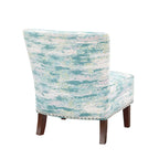 Fauteuil d'appoint sans accoudoirs motif artistique