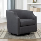 Fauteuil pivotant et inclinable de style tonneau
