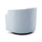 Fauteuil pivotant et inclinable de style tonneau