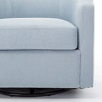 Fauteuil pivotant et inclinable de style tonneau