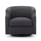 Fauteuil pivotant et inclinable de style tonneau